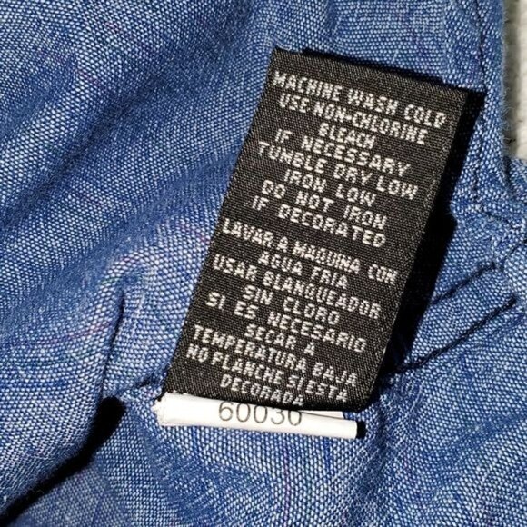 LAST CHANCE Ocean Current Full Button Down Sz XL Blouse w Possible Roll-up Slvs - Picture 10 of 14